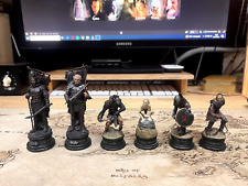  Scacchi Il Signore degli Anelli ACTION FIGURE Eaglemoss 7 pezzi 