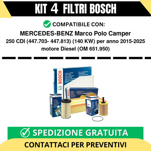 Kit bosch filtri - bosch, tagliando