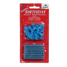 24 Candeline compleanno blu 6