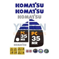 1 Set Adesivi Decalcomania Escavatore per Komatsu PC30MR-2 / PC35MR-2 / PC40MR-2 /
