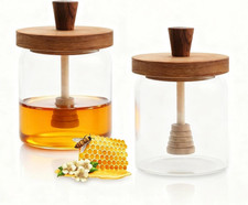 2 Pezzi Barattoli Vetro Con