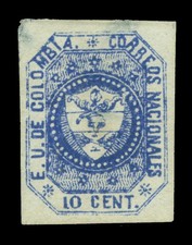 COLOMBIA 1862 Coat of Arms