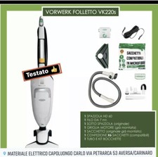 FOLLETTO VORWERK VK220S HD65 PRODOTTO FIERISTICO CON TUBO KIT PUNTE E GARANZIA