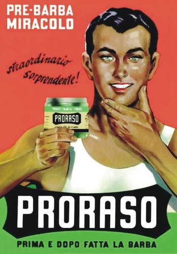 Targa vintage 1950 proraso - vintage, "1950