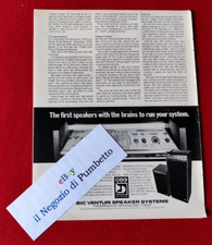 Advertising U.S.A. Pubblicità Werbung ( 1977 ) BIC VENTURI Speaker Systems