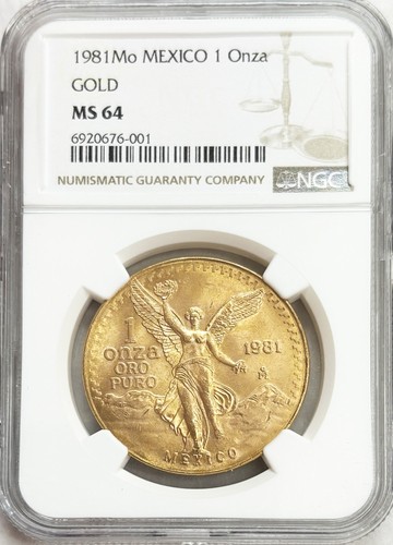 1981 gold mexico oz onza - 1981, 1