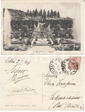 1924 COLLODI (PT) Giardino *Cartolina Giovanni Battista RIVETTI a Elvira TEMPINI