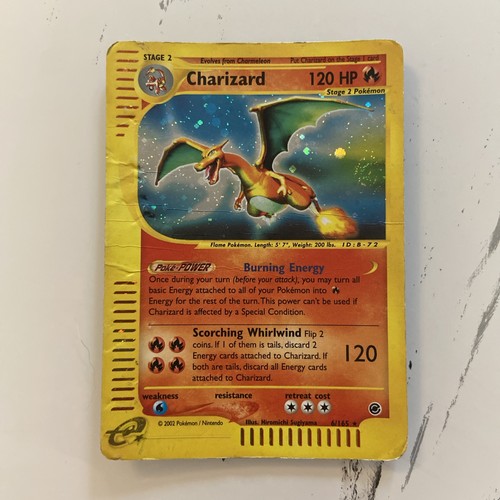 Pokémon charizard 165 holo - pokémon,
