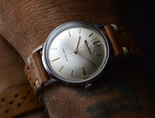 Wyler Vetta Rare Mont Blanc Incaflex Stainless Steel Vintage Calatrava 35mm UHR