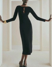 Abito in maglia scarlatta nero