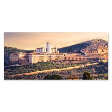Lupia Quadro su Tela Canvas DEEP 65X143 PERUGIA-ASSISI BASILICA S. FRANCESC