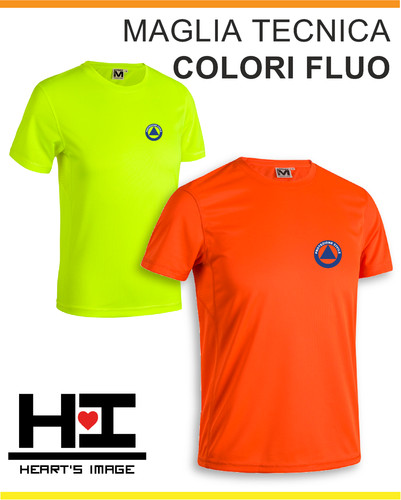 Shirt tecnica fluo soccorso - tecnica,