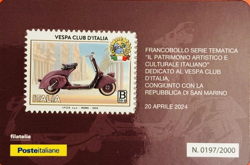 Italia 2024 tessera filatelica - italia,