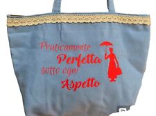 Borsa ,Festa Della Mamma, Mare, Mary Poppins, Handmade, Perfetta,handmade,Regalo