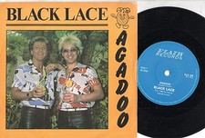BLACK LACE disco 45 giri AGADOO  +  FIDDLING  1984