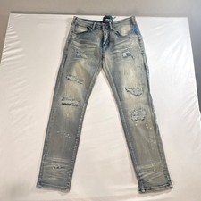 Jeans denim blu chiaro slim