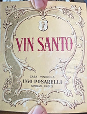ETICHETTA di GAMBASSI Firenze VINI UGO POSARELLI VIN SANTO-1167