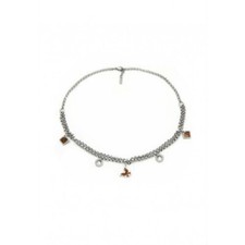 Collana Alviero Martini 1a classe in acciaio con charms geo e swarosky