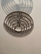 PLAFONIERA E  DUE APPLIQUE CON GOCCE IN VETRO CRISTALLO