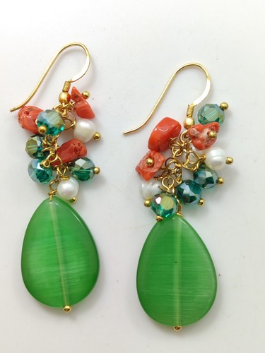 Orecchini donna onice - donna, verde