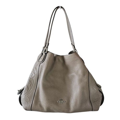 Borsa coach taupe silver edie - coach,