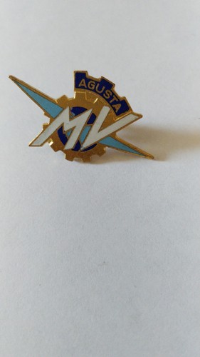 Spilla vintage con logo - con, mv