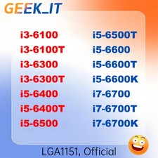 CPU Intel Core i7-6700 6700K