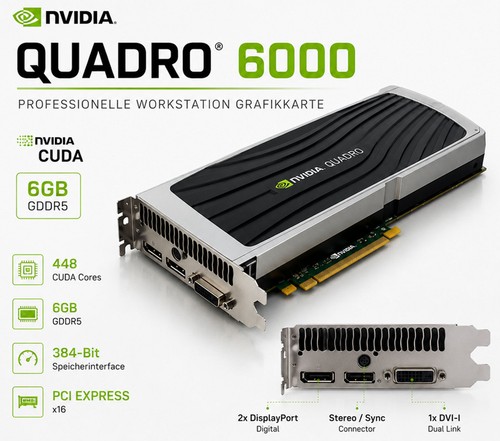 Nvidia quadro 6000 6gb gddr5 - nvidia,