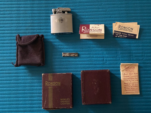 1930 ronson lighter with box - 1930's,