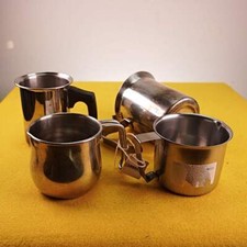 lotto di 4 pentolini in acciaio