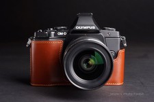 Borsa mezza fotocamera in vera