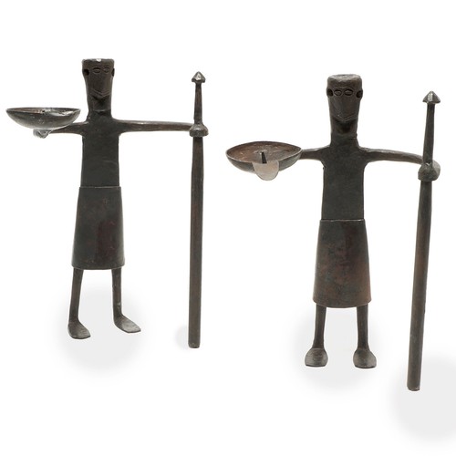 Set portacandele statuine in - portacandele,