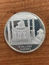 IL MULINO A VENTO o RUOTA A VENTO   MEDAGLIA ARGENTO   SILVER FDC PROOF Gr. 14