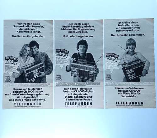 1978 telefunken agfa - telefunken, radio
