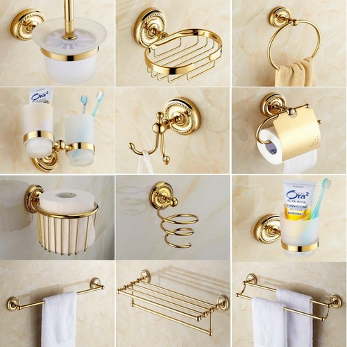 Set accessori bagno ottone