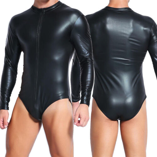 Body uomo wetlook - , ecopelle