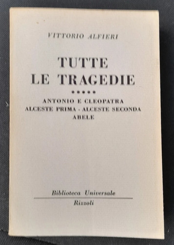 Vittorio alfieri tutte - vittorio, le