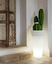 Vaso resina Luminoso tondo Bordato h 43/70/92/105/129 cm Moderno esterno/interno