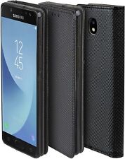 CUSTODIA LIBRO PER SAMSUNG GALAXY J5 2017 - COVER SMART MAGNET CASE NERO
