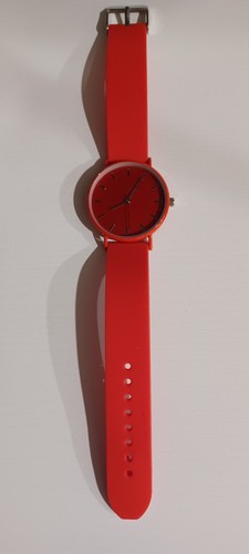 Orologio gomma rossa - gomma, senza