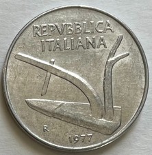 Italy 10 Lire minted 1977 -