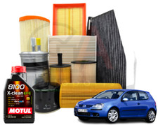Kit tagliando Golf 5 1.9 tdi 77kw 105cv Olio Motul 5w30