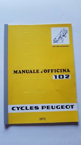 Peugeot 102 1971 manuale - 102,