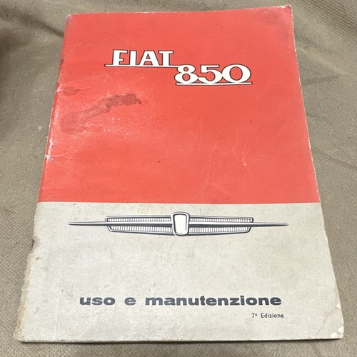 Fiat 850 libretto originale - fiat,