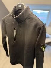 Maglione Stone Island zip nero