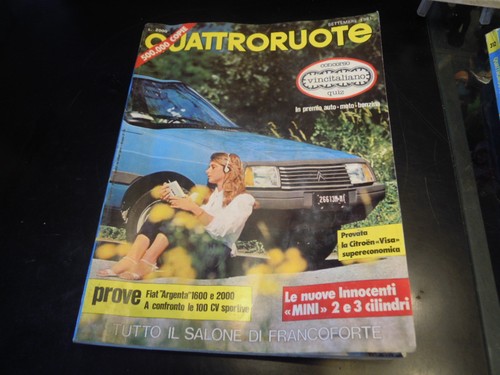 Quattroruote set 1981 prove - set,