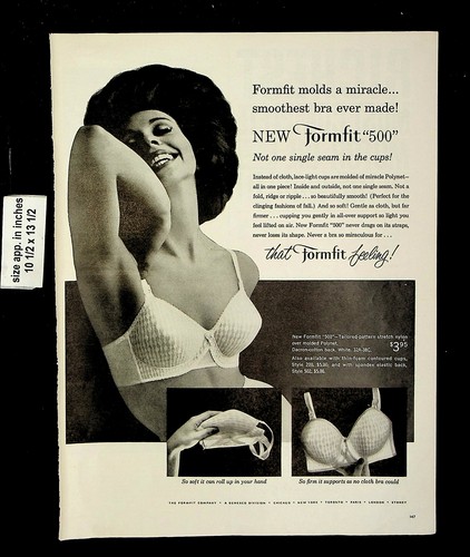 1961 formfit company reggiseno - formfit,