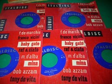 MINA lotto 5 dischi a 45 giri ITALDISC anni 60