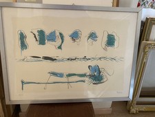 Guerra-Soggetti Minimalisti-litografia N.28/129-Cm.48x68+cornice-firma+num.front