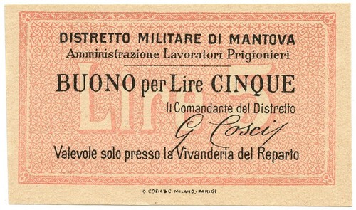 Lire non emesso distretto - 5,